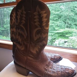 Cowtown Horned brown mens cowboy boots